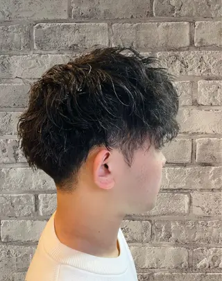 ミディアム パーマ メンズ Men's特化 ✂️ 垢抜けパーマ/宮澤蓮のヘアスタイル