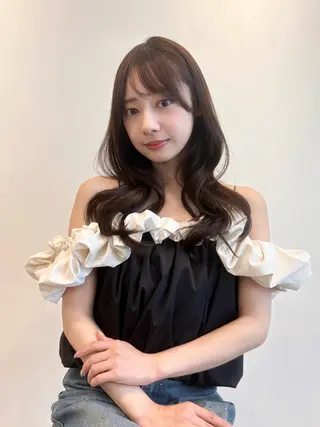 ロング 髪質改善・水素カラー ARIA（ému）のヘアスタイル