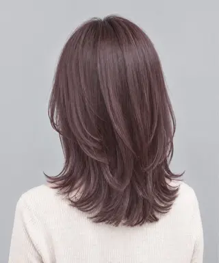 ミディアム カラー サロン ド ソワのヘアスタイル
