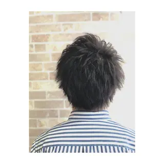 ショート カラー メンズ 中野 竜介のヘアスタイル