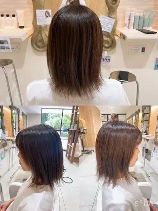 ミディアム 山本 真緒のヘアスタイル