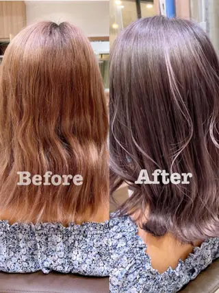 セミロング カラー メンズカット ✂️あいのヘアスタイル