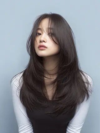 ロング パーマ 髪のお悩み解決✨️ 美髪縮毛🍒リオ🍒のヘアスタイル