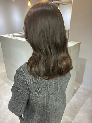 ミディアム カラー きよはらちさき🍑 柔らかカラー🌱🫧のヘアスタイル
