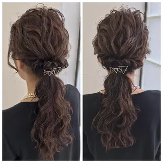 ヘアアレンジ lani ブリーチ /ダブルカラーのヘアスタイル
