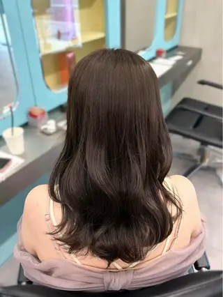 セミロング kyon🎀 透明感カラー/西梅田のヘアスタイル