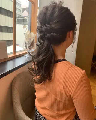 セミロング カラー ヘアアレンジ 眉毛ワックス konomiの眉毛・アイブロウイメージ