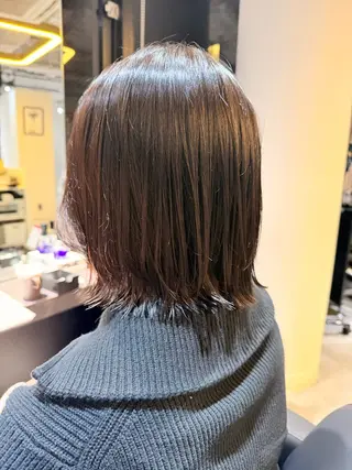 ミディアム サラ艶&艶髪系✨ Ayane/心斎橋のヘアスタイル