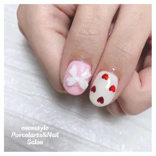 ミディアム ネイル 🐾enen style 🐾のネイルデザイン