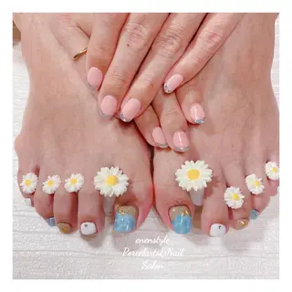 ミディアム ネイル 🐾enen style 🐾のネイルデザイン