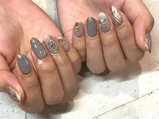 ネイル 韓国/ワンホン/長さ 出しつけ放題🎀のネイルデザイン