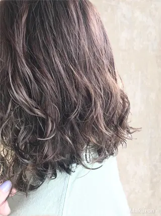 ミディアム カラー hair works raptureのヘアスタイル