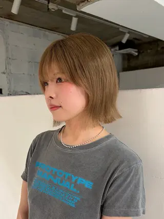 ミディアム 🪐hikari /切りっぱなしボブのヘアスタイル