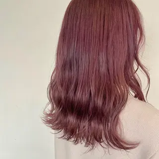 ミディアム カラー 透け感カラー/ momo🦕のヘアスタイル
