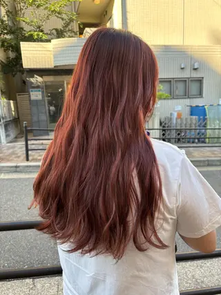 ロング カラー 【aini天王寺】 𝐚𝐢𝐫𝐢✂︎のヘアスタイル