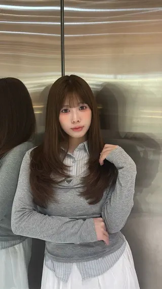 ロング 新宿/韓国ヘア kurea🎀のヘアスタイル