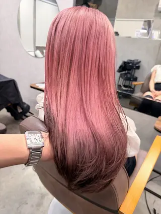 セミロング カラー AiM 大名　似合わせカットのヘアスタイル