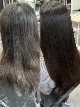 セミロング 艶髪、髪質改善 富田隼仁のヘアスタイル