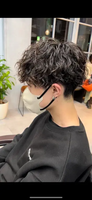 ショート パーマ メンズ 🦩パーマン🦩佐藤 航太のヘアスタイル