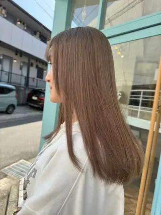 ロング yuuka🌻 ハイライト/艶カラーのヘアスタイル