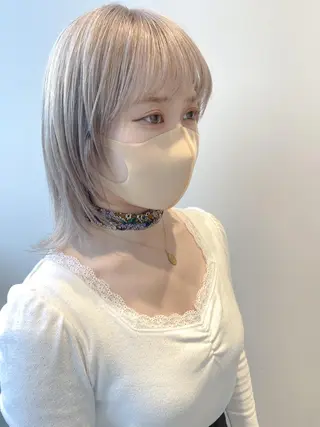 セミロング 🌈モテ色 村上のぶきのヘアスタイル