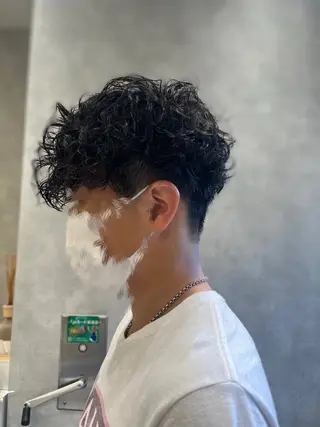 パーマ メンズ 加藤 碧唯のヘアスタイル
