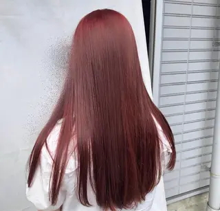 ロング カラー lore umeのヘアスタイル