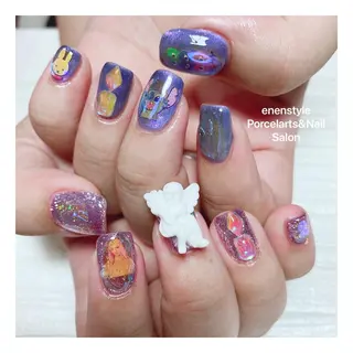 ミディアム ネイル 🐾enen style 🐾のネイルデザイン
