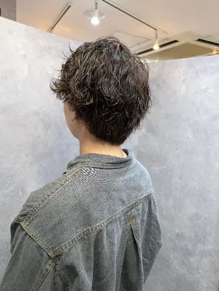 カラー メンズ パーマ 佐藤 璃咲のヘアスタイル