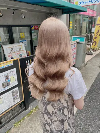 セミロング カラー ハイトーン特化💍 NØRN💍韓国のヘアスタイル