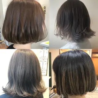 ミディアム 【AMANEQ】 yuka🦋のヘアスタイル