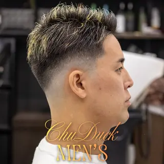 ショート カラー メンズ フェード×メンズ カット|SHOTAのヘアスタイル