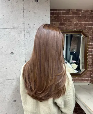 ロング 髪質改善/縮毛矯正/ 超高濃度水素ケアのヘアスタイル