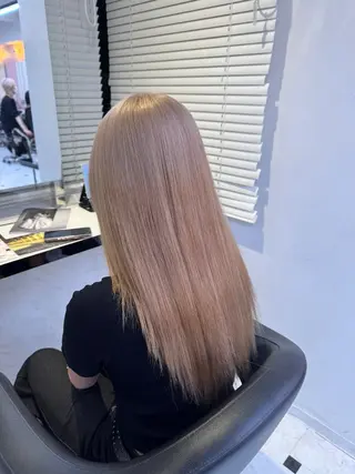 セミロング カラー ヘアアレンジ 🥀レイヤー×ハイト ーントレンドヘア🥀のヘアスタイル