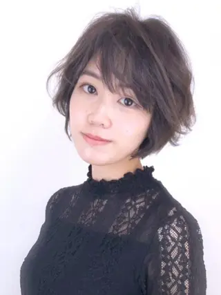 ショート パーマ ニュアンスカラー🫧 加納のヘアスタイル