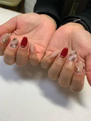 ネイル rukianail 新里のネイルデザイン