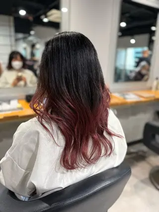 ロング カラー NANAMI🩵 大人可愛い韓国ヘアのヘアスタイル
