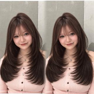ロング カラー レイヤー特化/顔周り ムラ修正💫ひかるのヘアスタイル