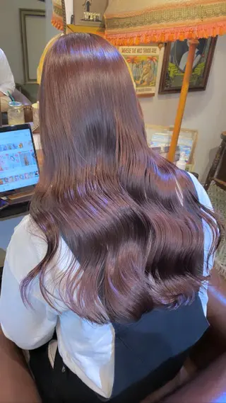セミロング ヘアアレンジ AYANO /レイヤー/オリーブのヘアスタイル
