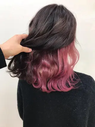 ミディアム カラー ヘアアレンジ 🥀似合わせ🥀 柔らかカラー・タイトのヘアスタイル