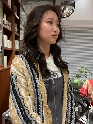 セミロング カラー ヘアアレンジ ✨️透明感カラー✨️ kaiseiのヘアスタイル