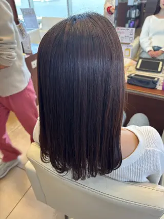 セミロング 豊橋ブリーチ/似合わ せカット/SHIHOのヘアスタイル