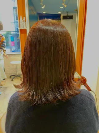 ミディアム カラー うしだ かおるのヘアスタイル