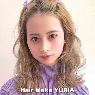 ミディアム カラー 韓国ヘア🇰🇷🎀 YURIAのヘアスタイル