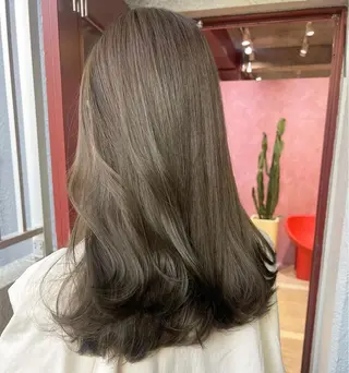 セミロング カラー レイヤー/縮毛矯正/ 暖色/mao🎀のヘアスタイル