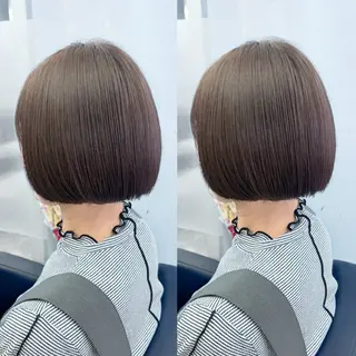 ショート カラー ハイトーン🎀 暖色系カラー🎀愛美のヘアスタイル