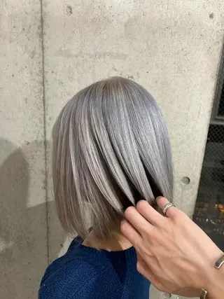 ショート カラー 髪質改善.縮毛矯正 ×韓国ヘアyukiのヘアスタイル
