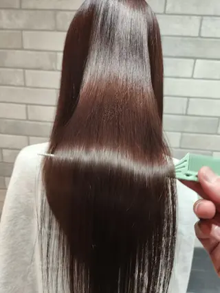 ロング VIMhair天神店 縮毛矯正 ハイライトのヘアスタイル