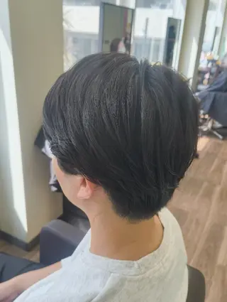 ショート パーマ メンズ 村松 和歌子のヘアスタイル
