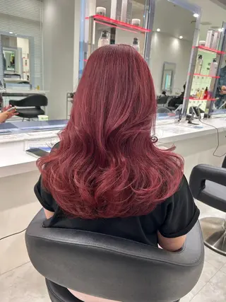 ミディアム 暖色系ハイトーン♡ mioriのヘアスタイル